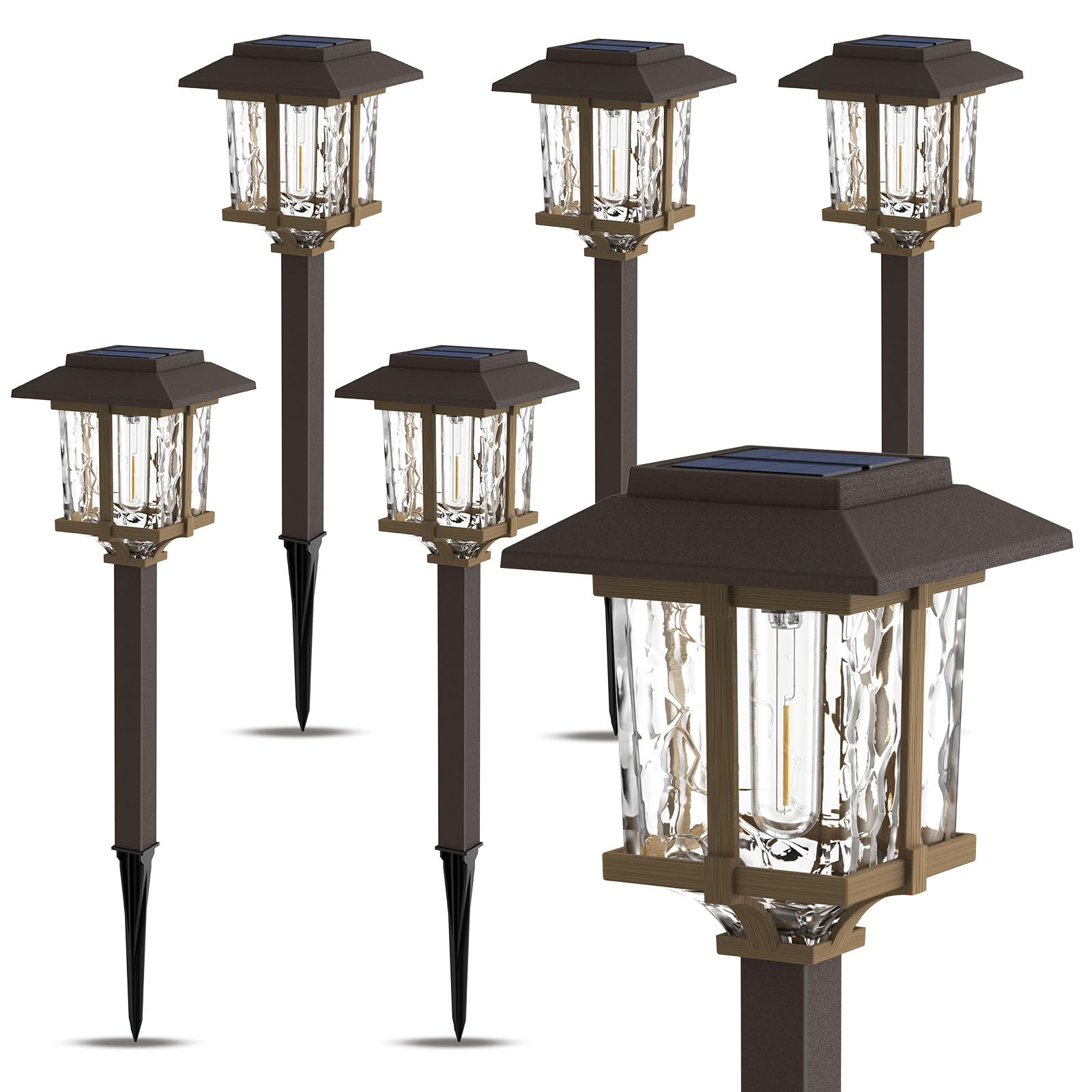 XMCOSY pathway light emits warm white LEDs to guide walkways safely.