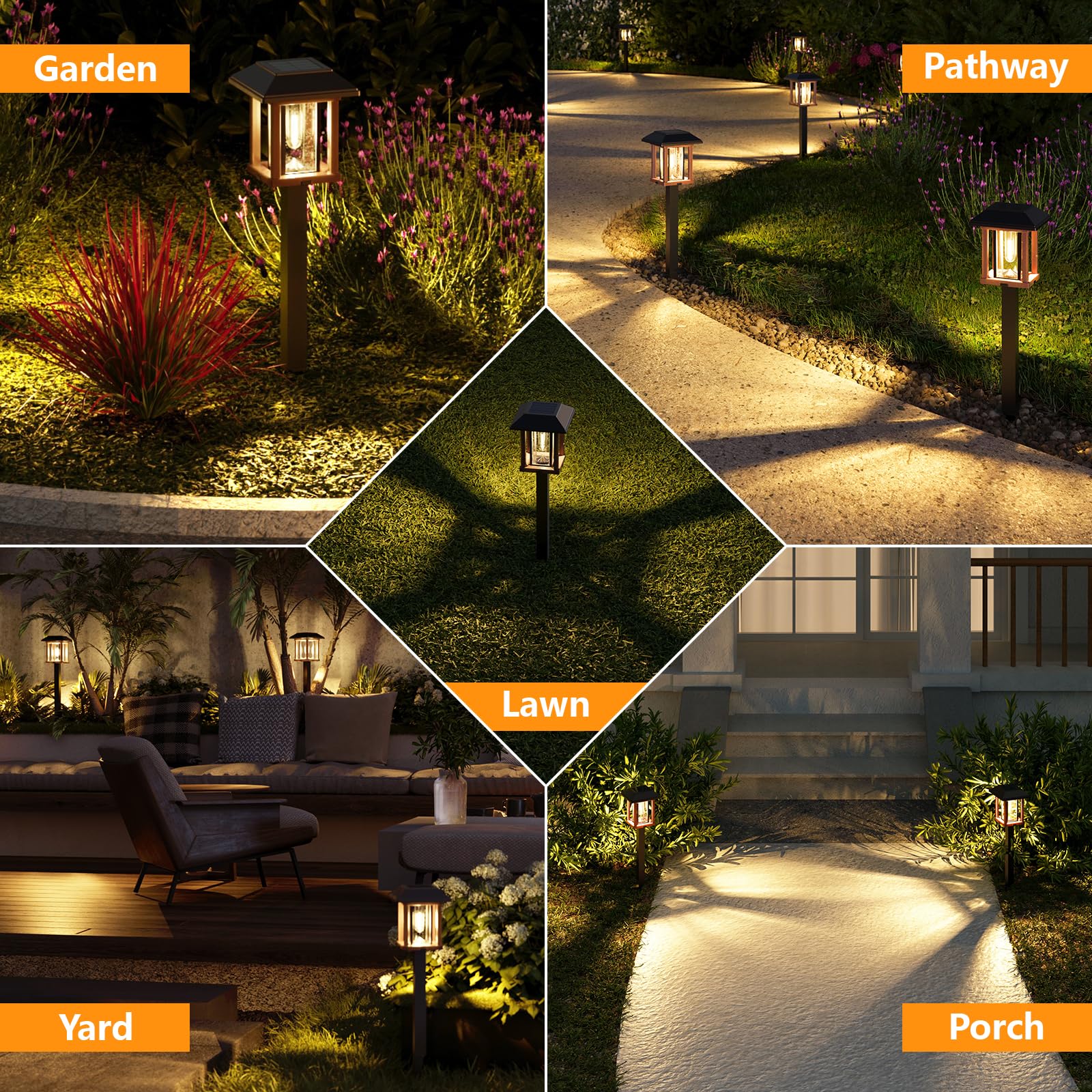 XMCOSY+ ambient glow enhances garden or driveway presentation