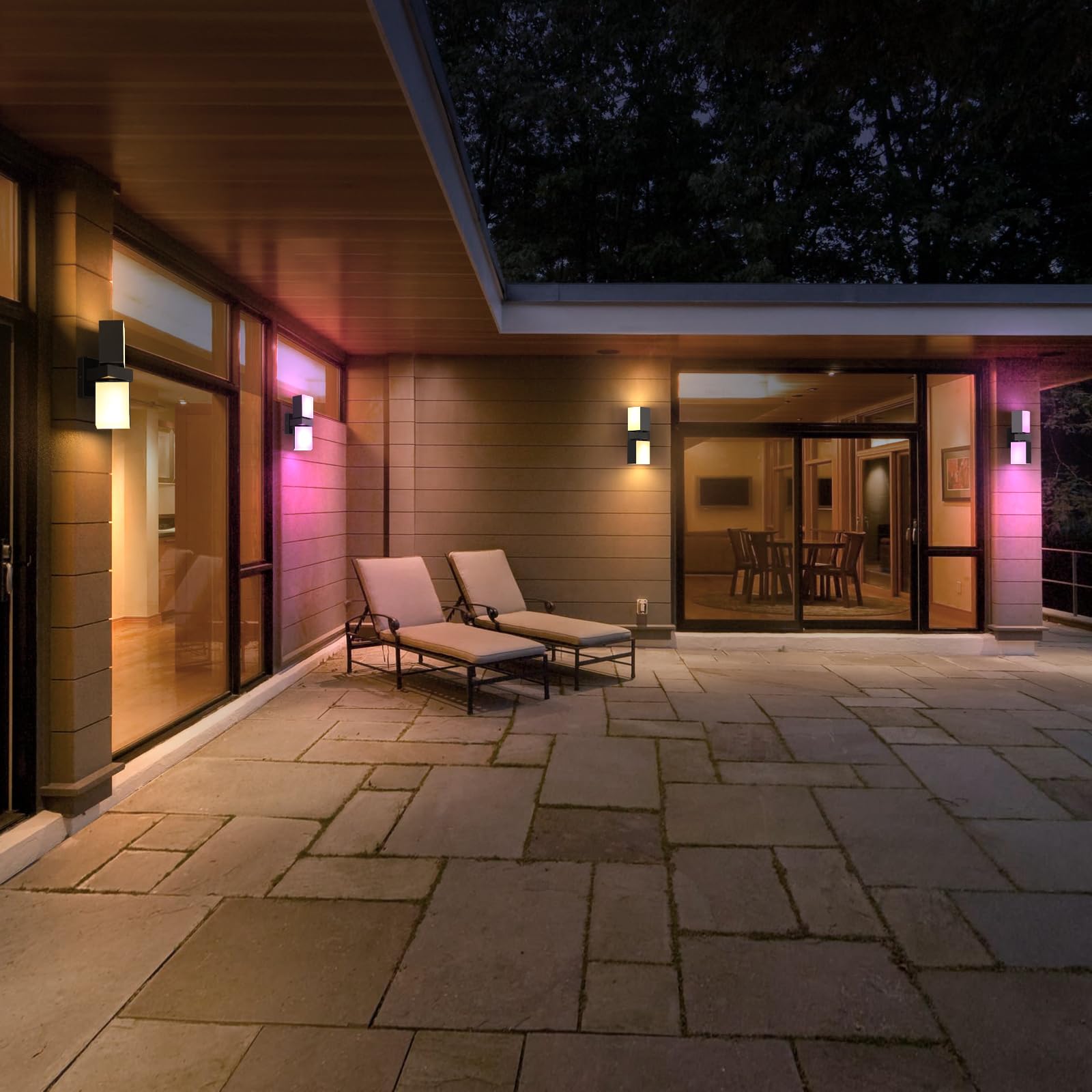 XMCOSY+ adjustable dual beams target porch, garden, or patio lighting