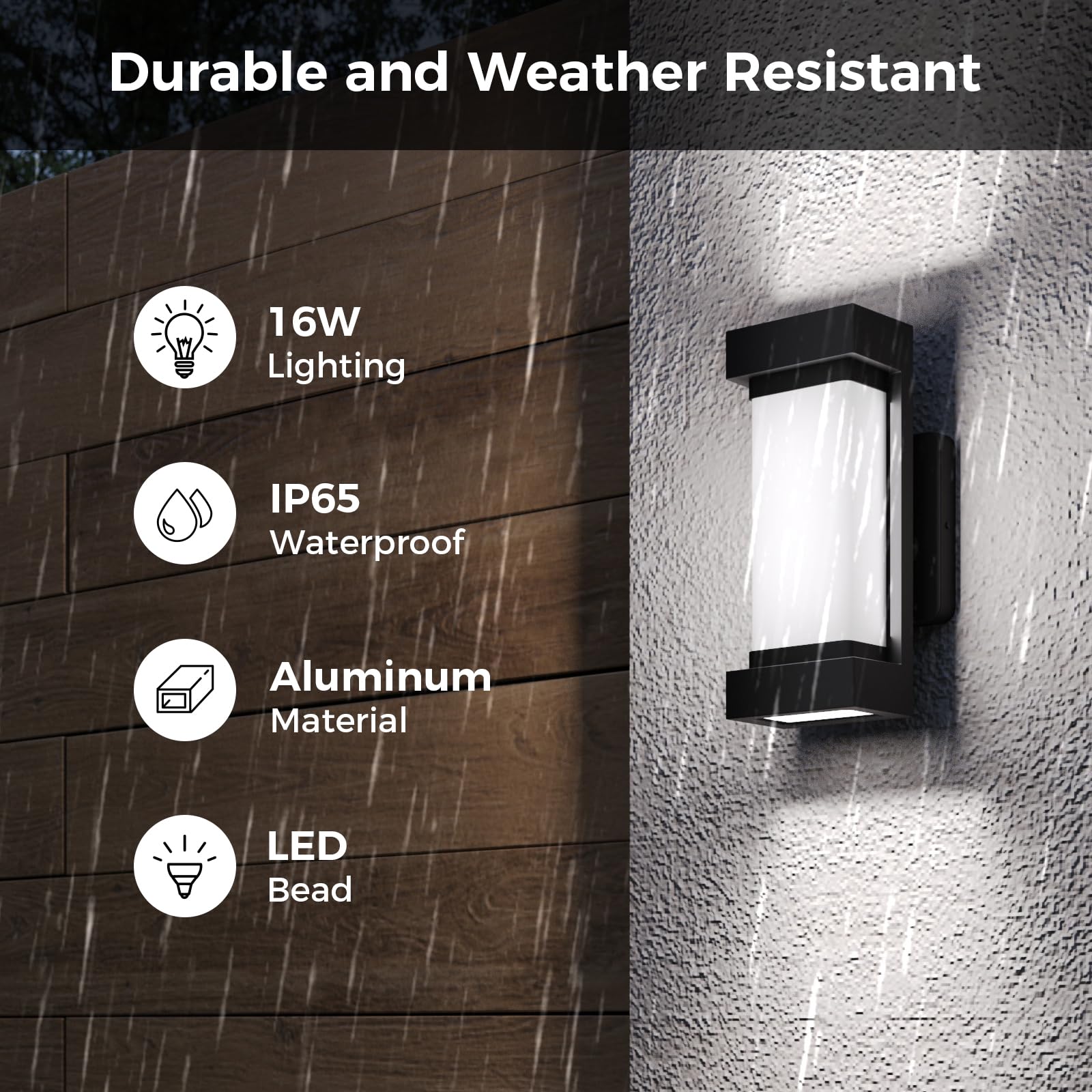 XMCOSY+ three-sided illumination covers wider porches and pathways