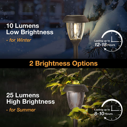 XMCOSY+ bronze-finish stainless steel body offers durable, premium garden lighting