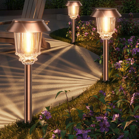 XMCOSY+ Waterproof Outdoor Lights withstand weather while guiding paths.