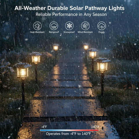 XMCOSY+ bronze-wood lantern-style light delivers durable, weather-ready illumination.