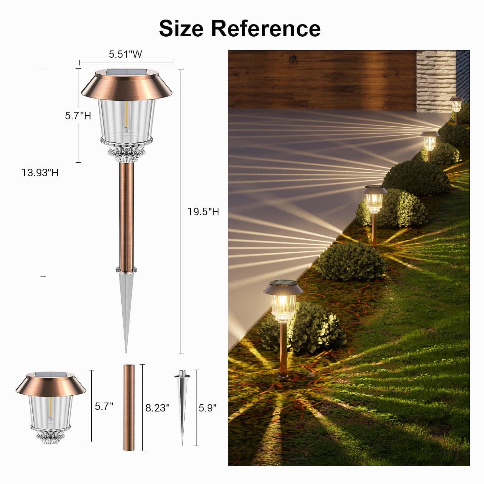 XMCOSY+ dusk-to-dawn sensor automatically illuminates when needed