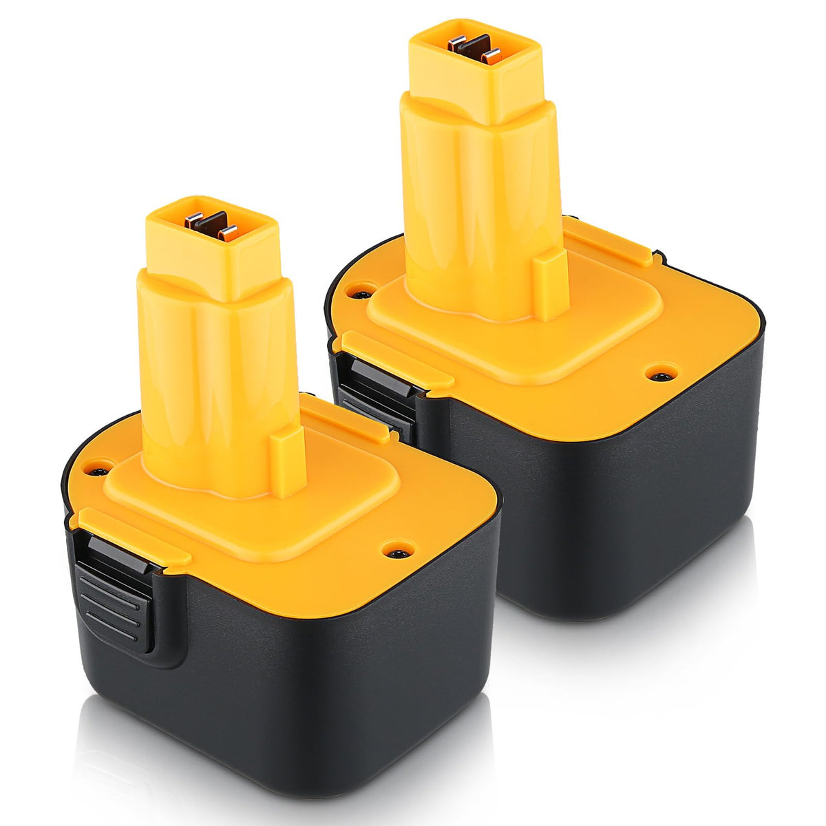 Xmenany 4.8Ah 12V battery front view offering extended run-time for DeWalt tools