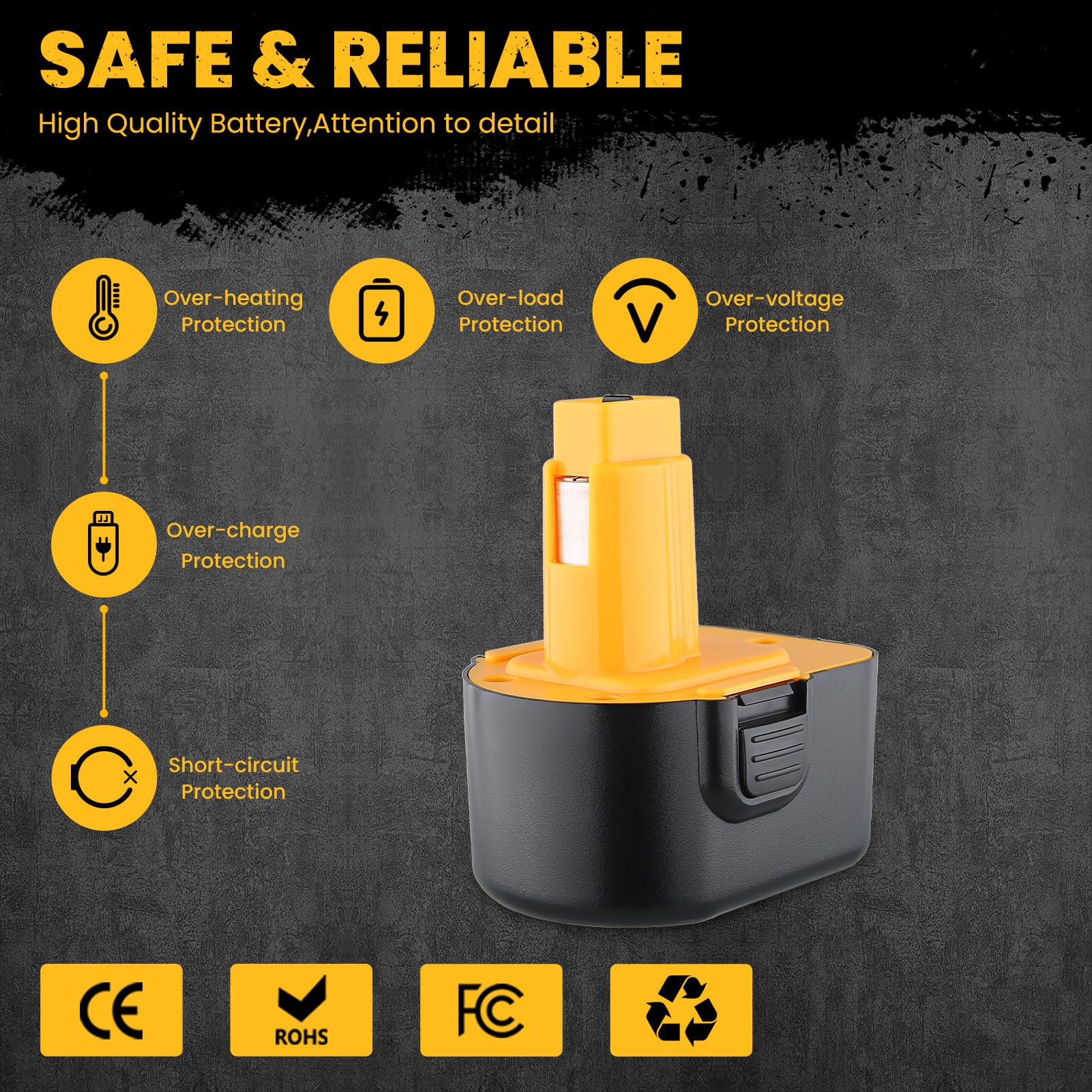 Xmenany battery in use on a tool demonstrating readiness for DIY tasks