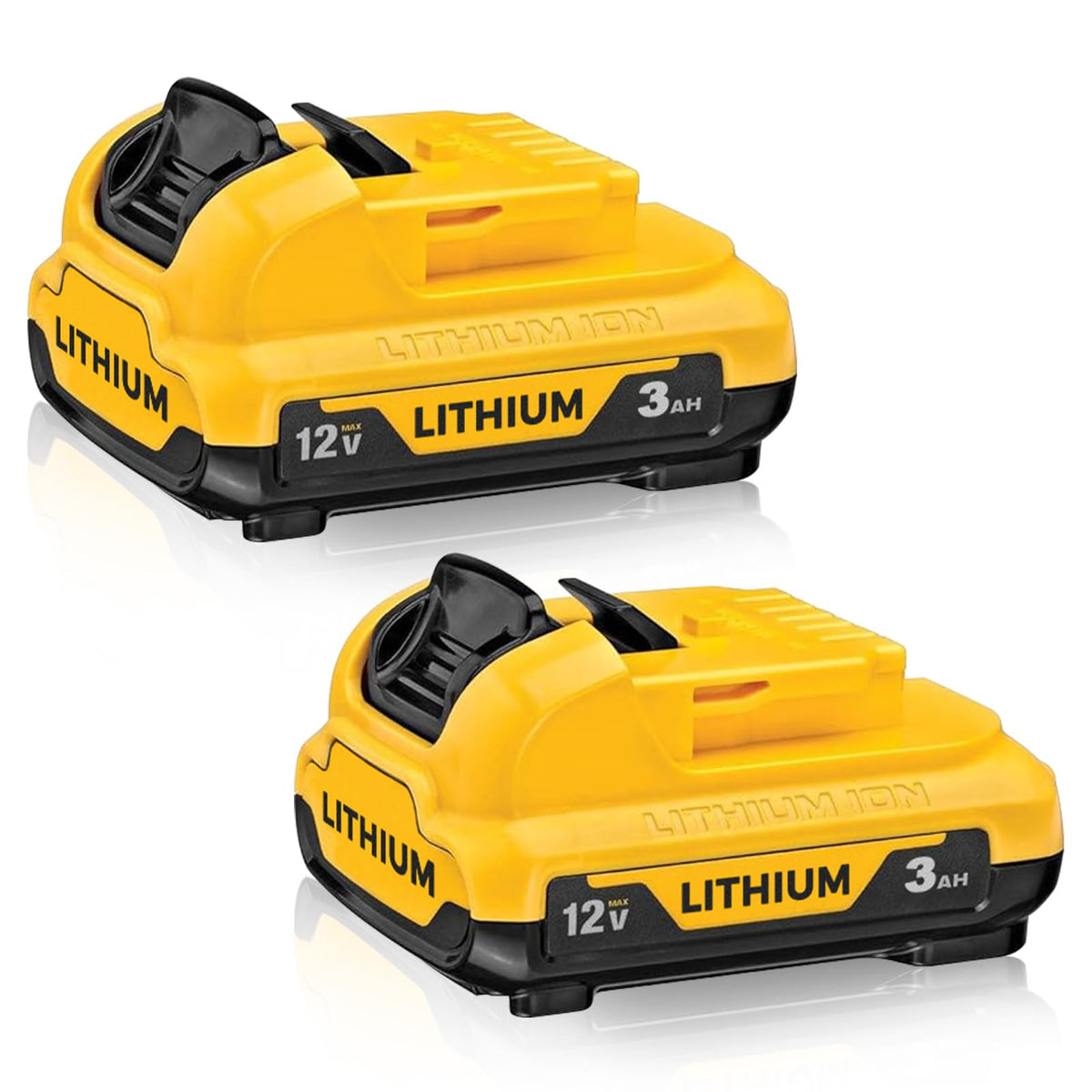 Xmenany DCB120 battery front view showing compact 12V power pack