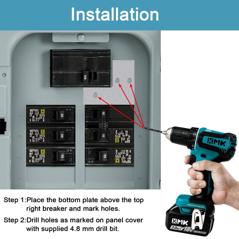 XMK drill bit helps precise installation for proper alignment.