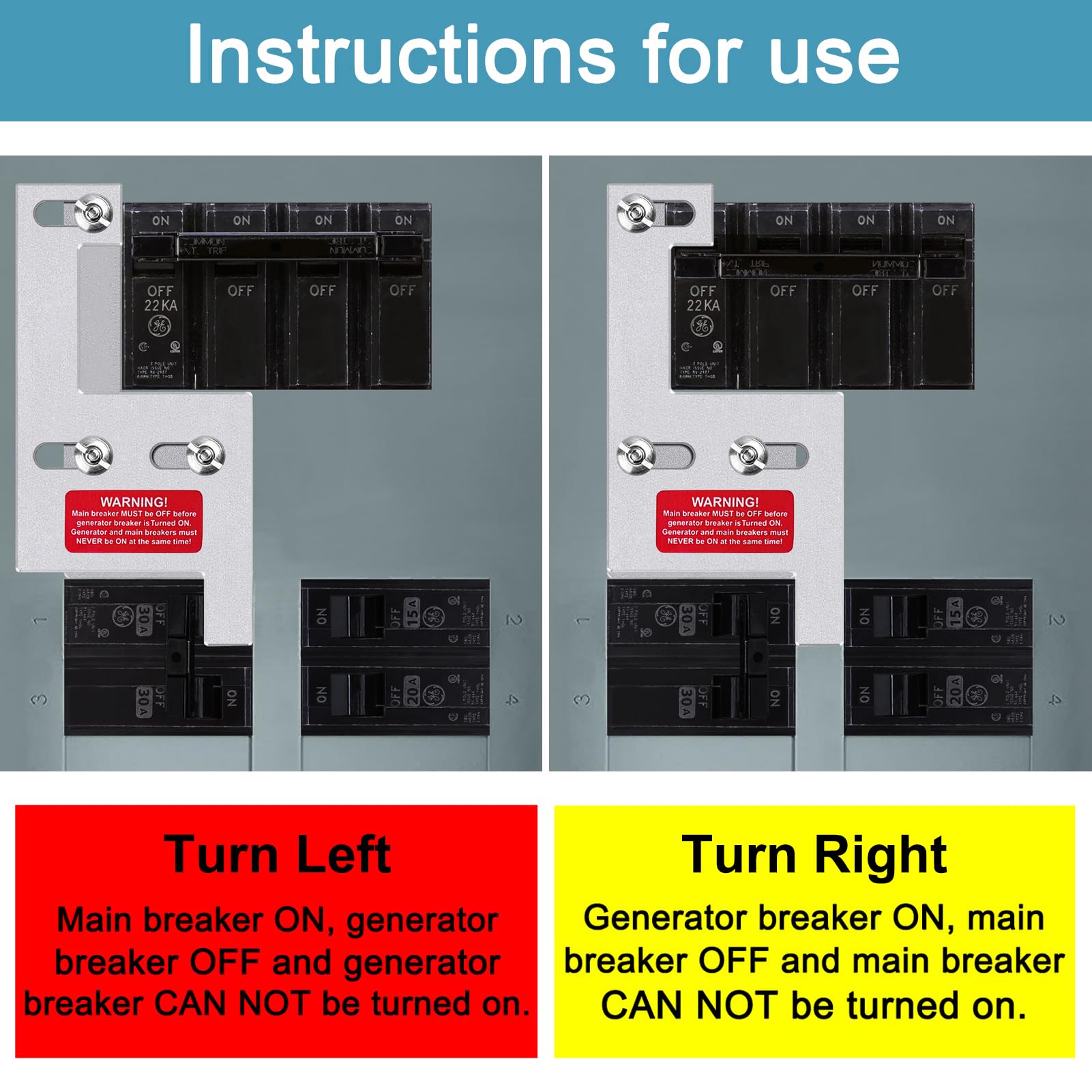 XMK startup labels provide quick reference during setup.