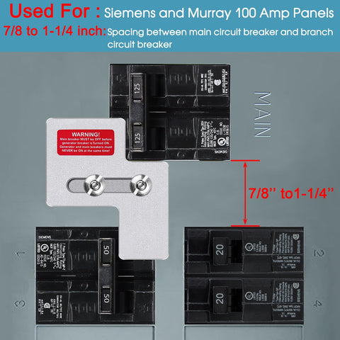 XMK generator interlock kit hex nuts for reliable installation