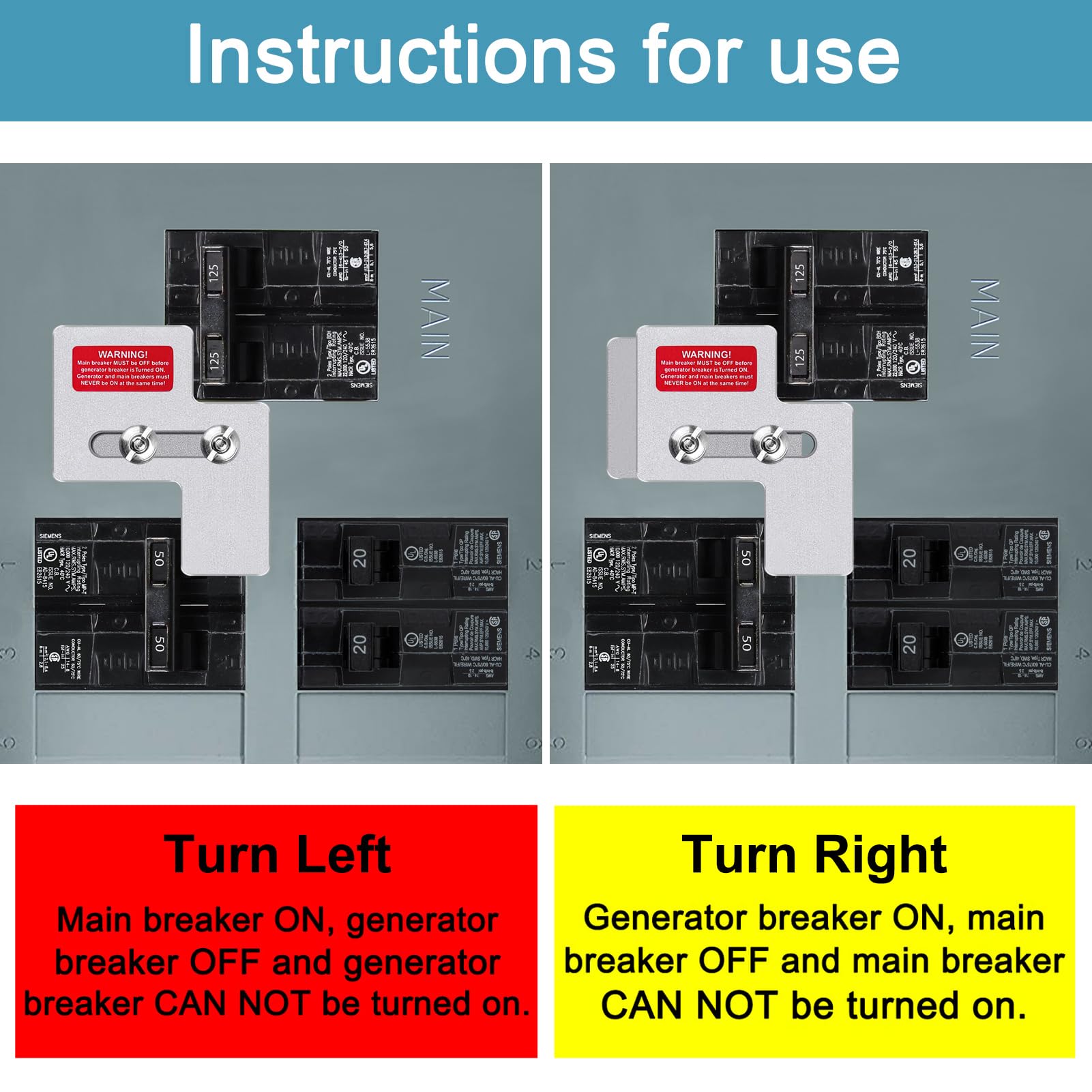 XMK generator interlock kit reminder labels for clear safety guidance