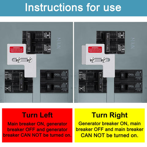 XMK generator interlock kit reminder labels for clear safety guidance