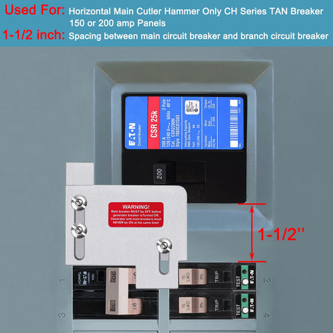 XMK interlock kit installation demonstrates safe connection inside the panel.