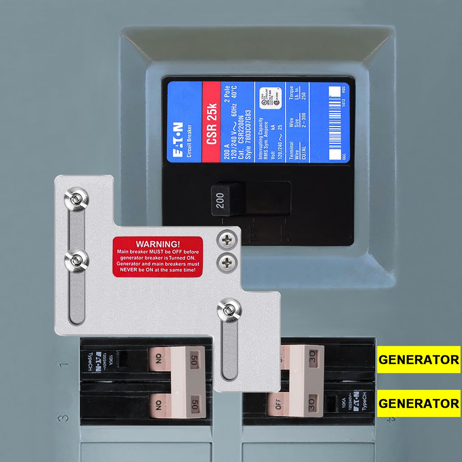 XMK remind labels help safety during backfeed installs.