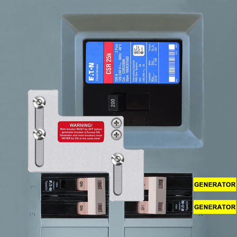 XMK remind labels help safety during backfeed installs.