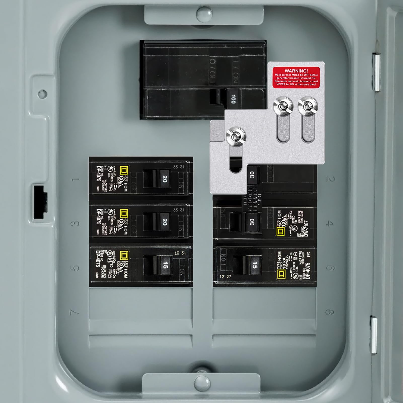 XMK reminder labels help maintain proper interlock usage.