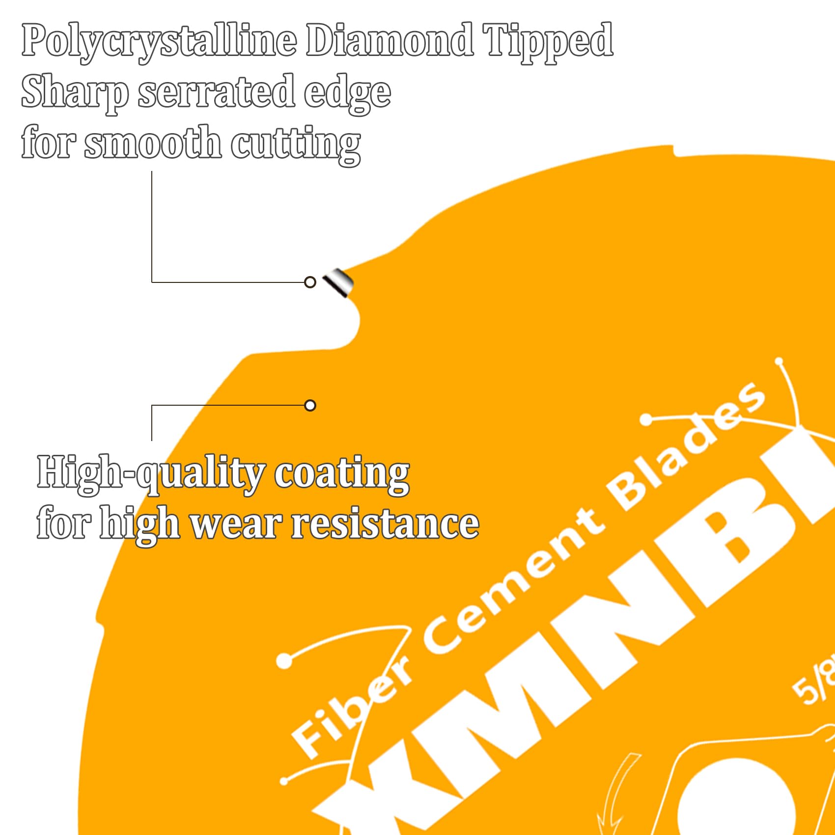 Xmnbl 4-tooth pcd blade enhances cutting efficiency