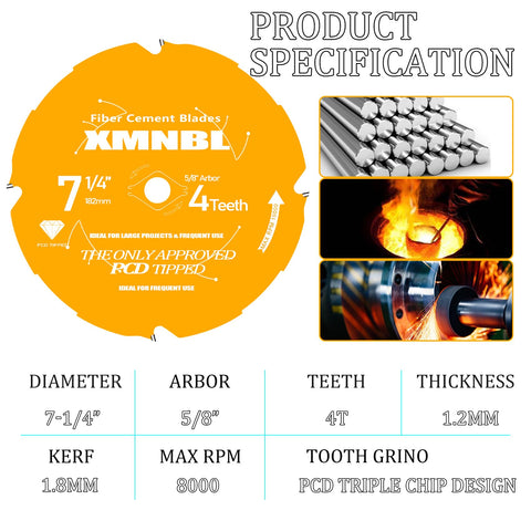 Xmnbl heat resistant diamond blade for tough materials