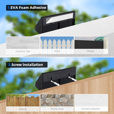 XmnSoly wall-mounted light by garage door increases security.