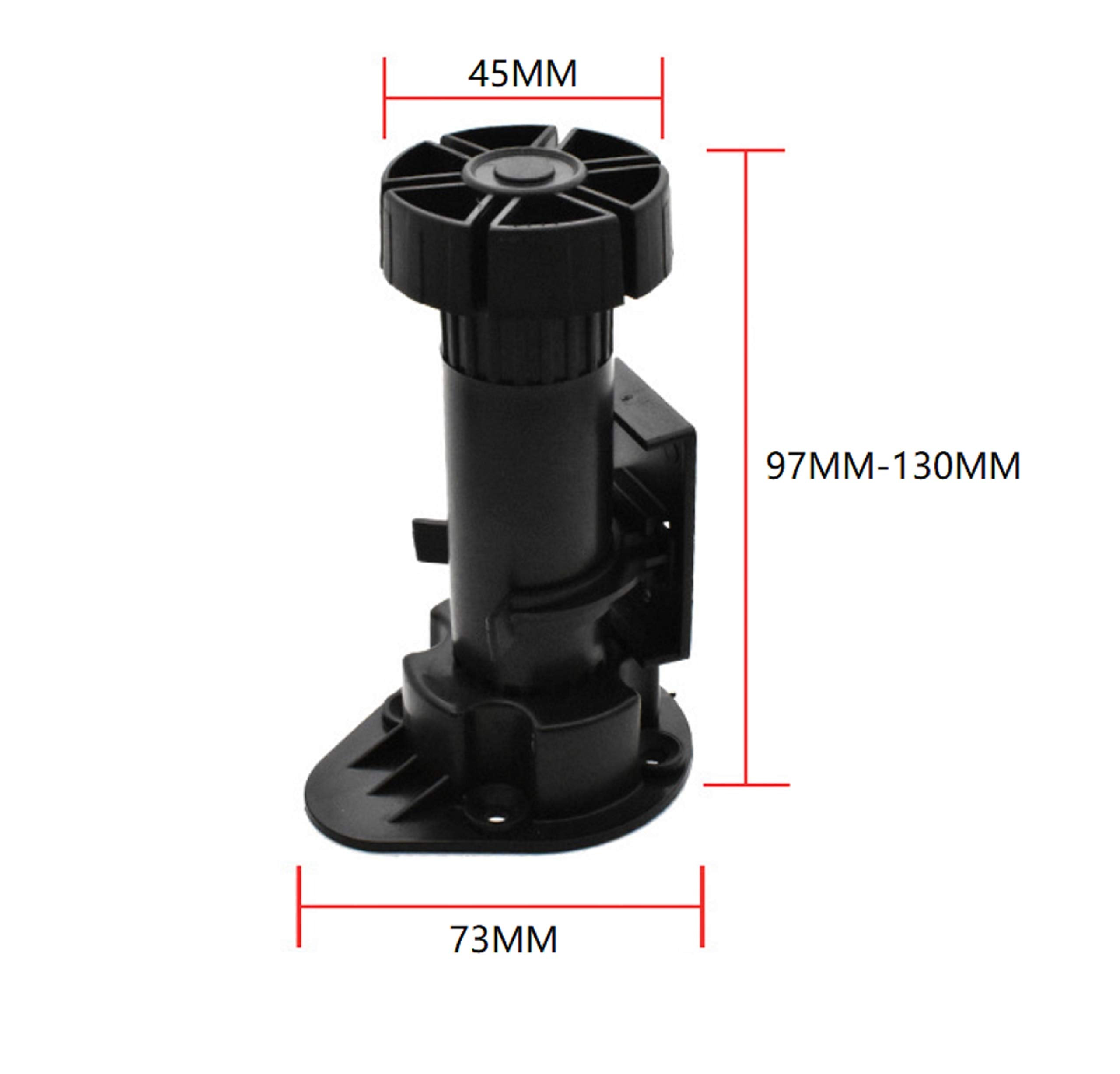 Xntun adjustable cabinet leg showing quick height adjustment for cabinets.