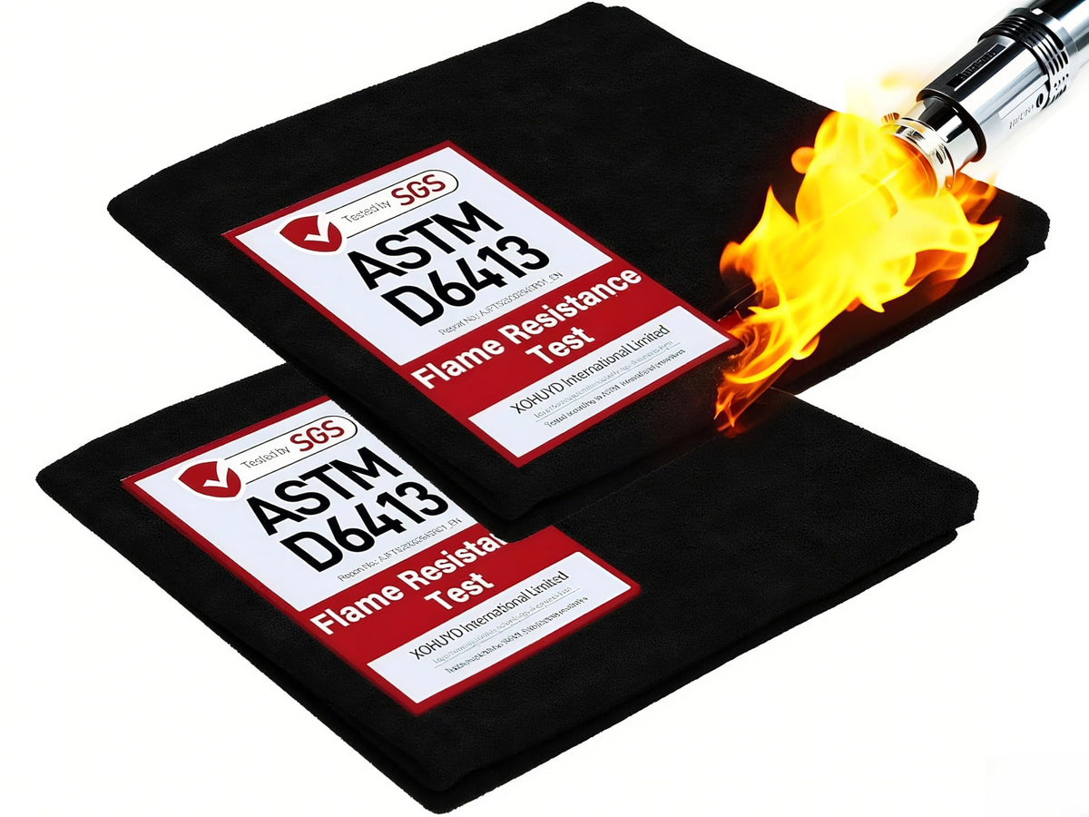 XOHUYD fireproof welding blanket 20x20, two-pack, protects surfaces from high heat.