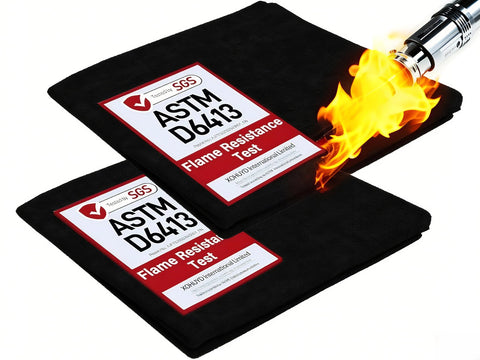 XOHUYD fireproof welding blanket 20x20, two-pack, protects surfaces from high heat.
