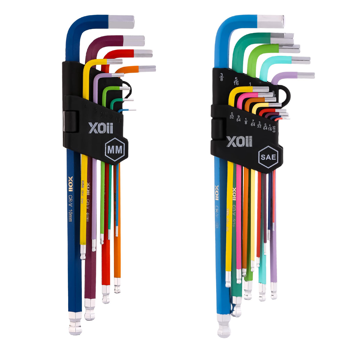 Xoii 22-piece Allen wrench set with metric and SAE sizes for versatile projects.