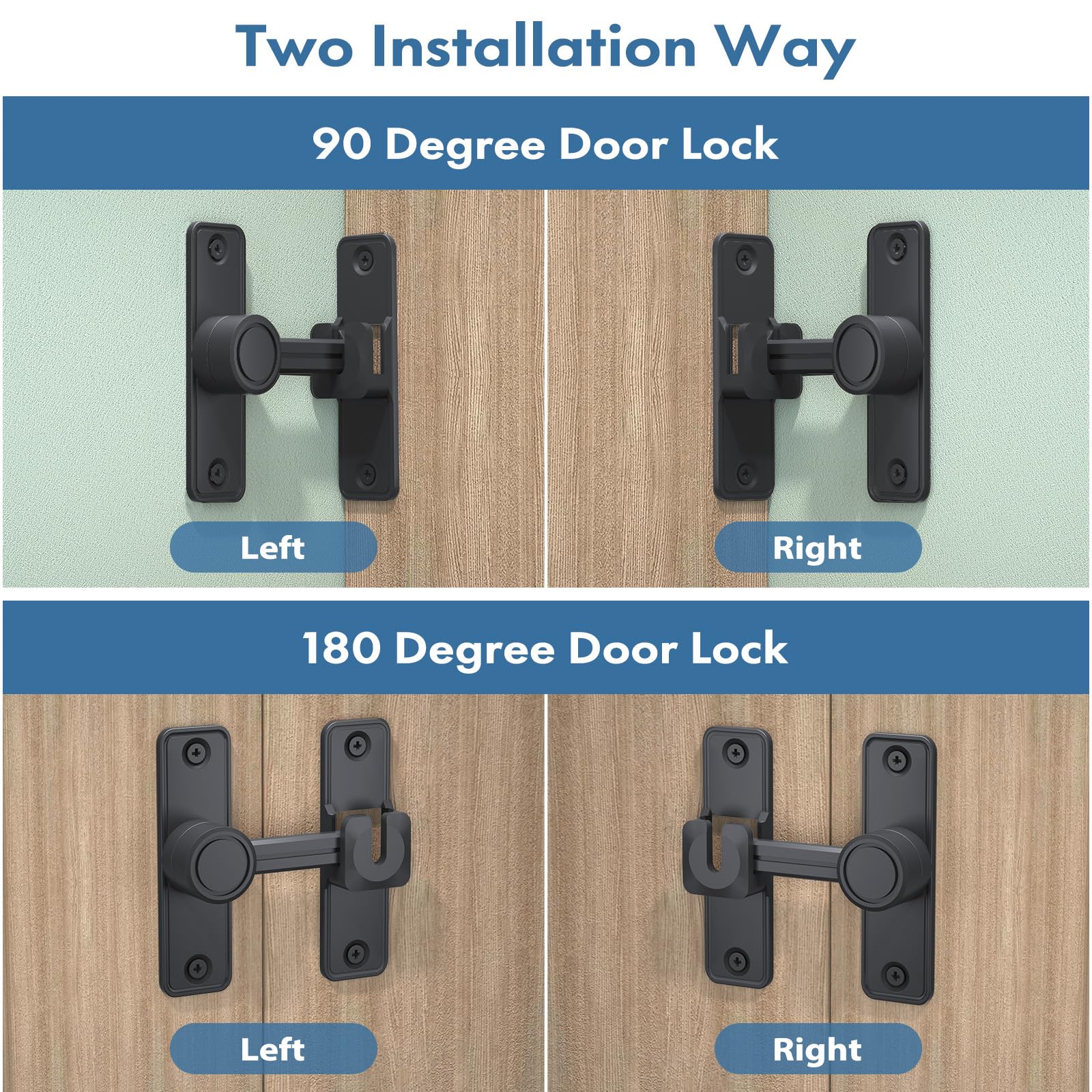 XOOL heavy duty 90-degree installation demonstrates versatile mounting for tight spaces
