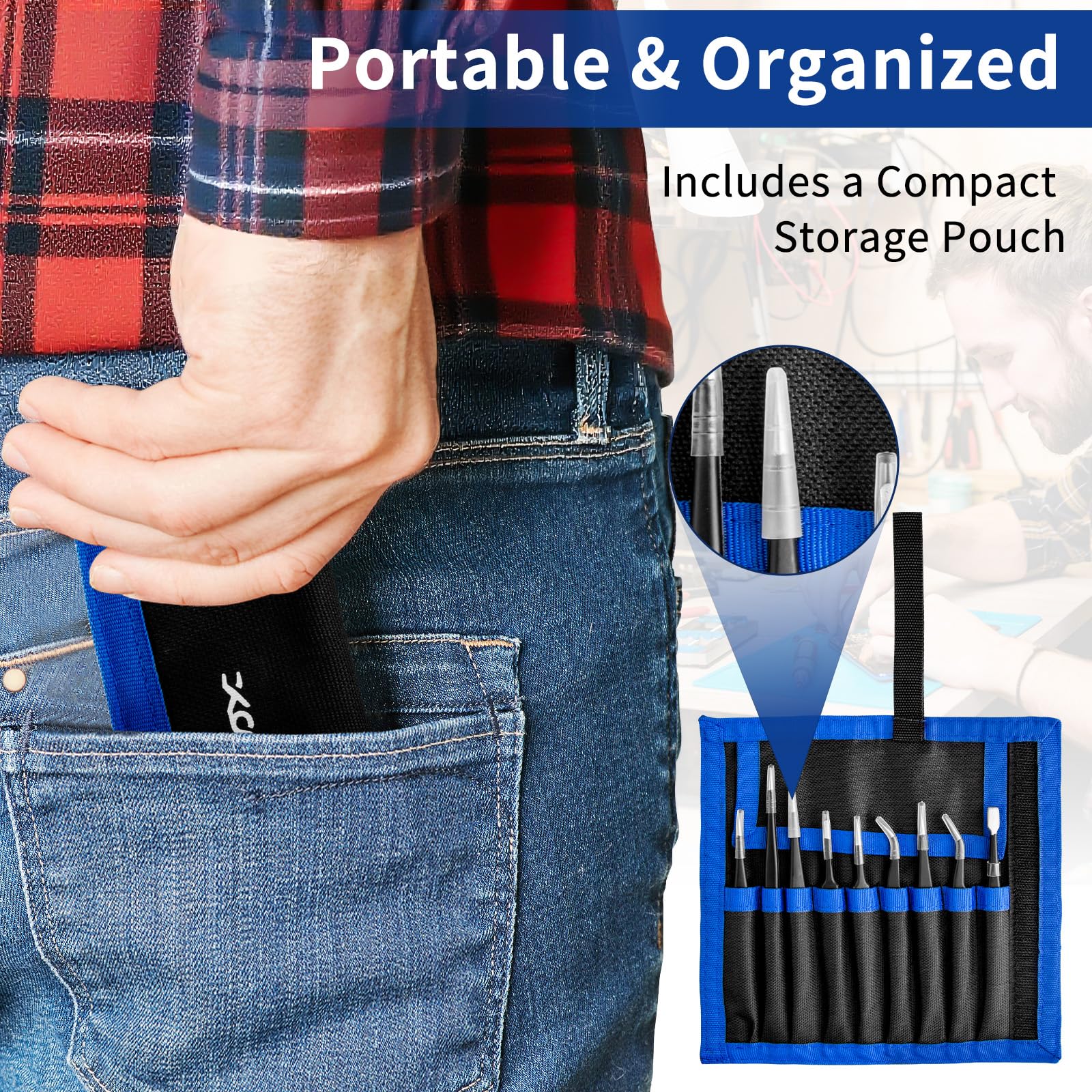 XOOL anti-skid coated tips provide a secure grip