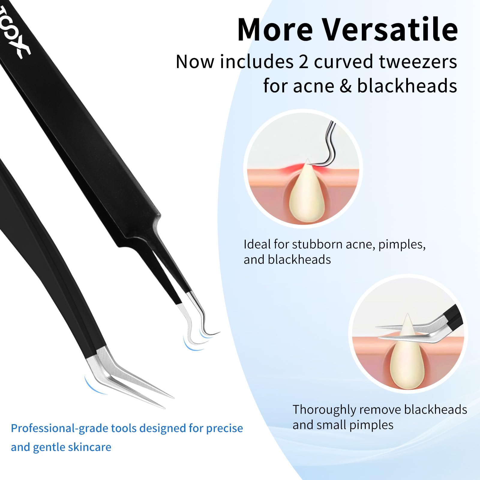 XOOL jewelry setting tweezers for precise stone placement