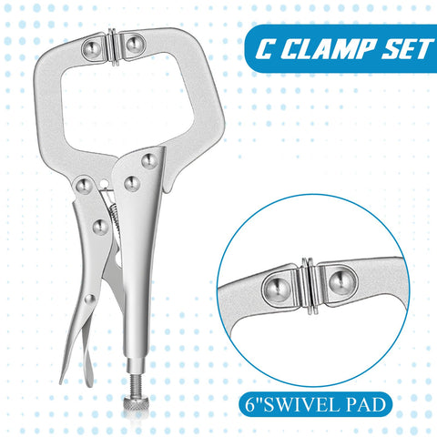 Xosjska swivel pad clamps automatically align to angled surfaces for protection.