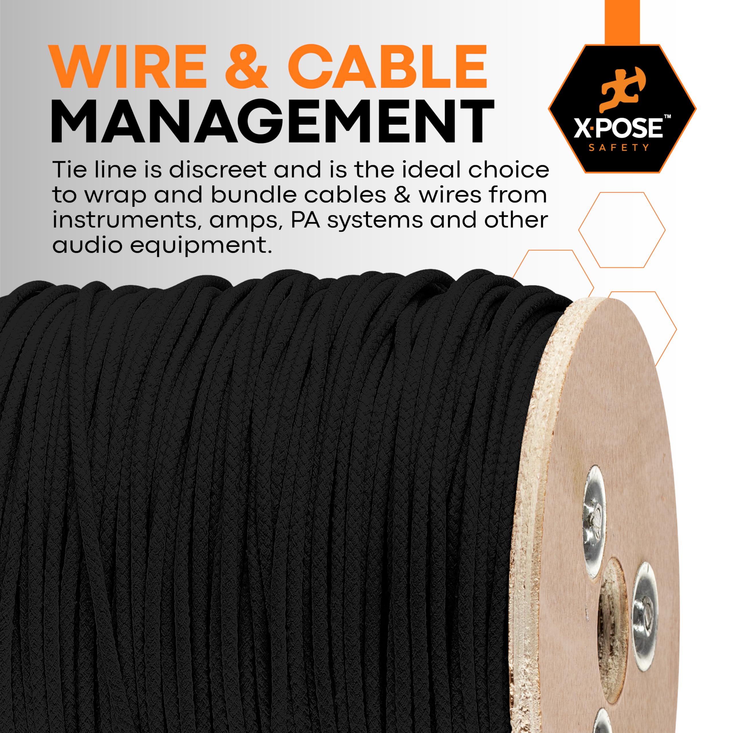 Xpose Safety cotton-core trickline rope with soft handling