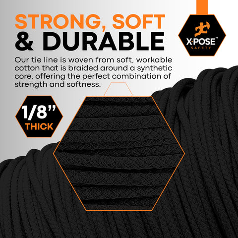 Xpose Safety invisible trickline rope securing stage elements