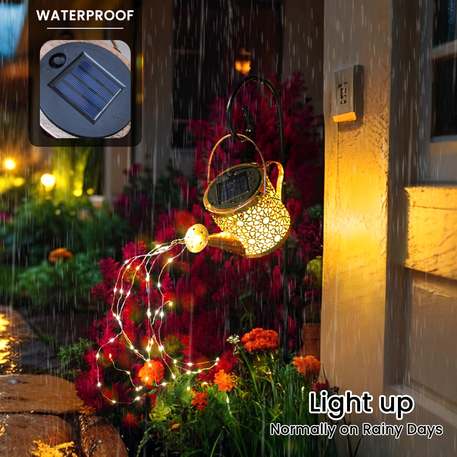 X-PREK outdoor-pathway-light-waterflow guides night strolls with shimmering glow
