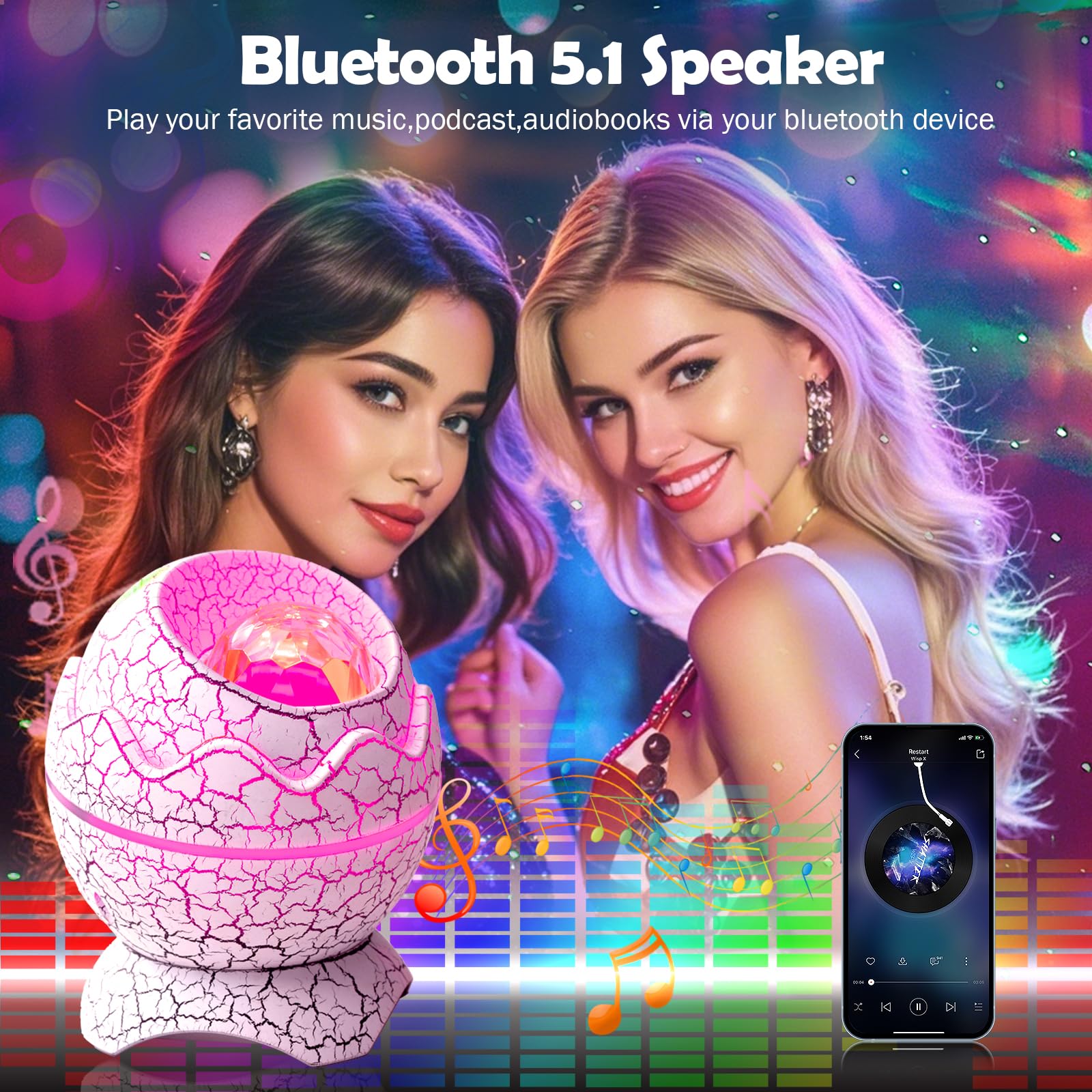 XQBX Galaxy Projector remote control for easy night-light customization