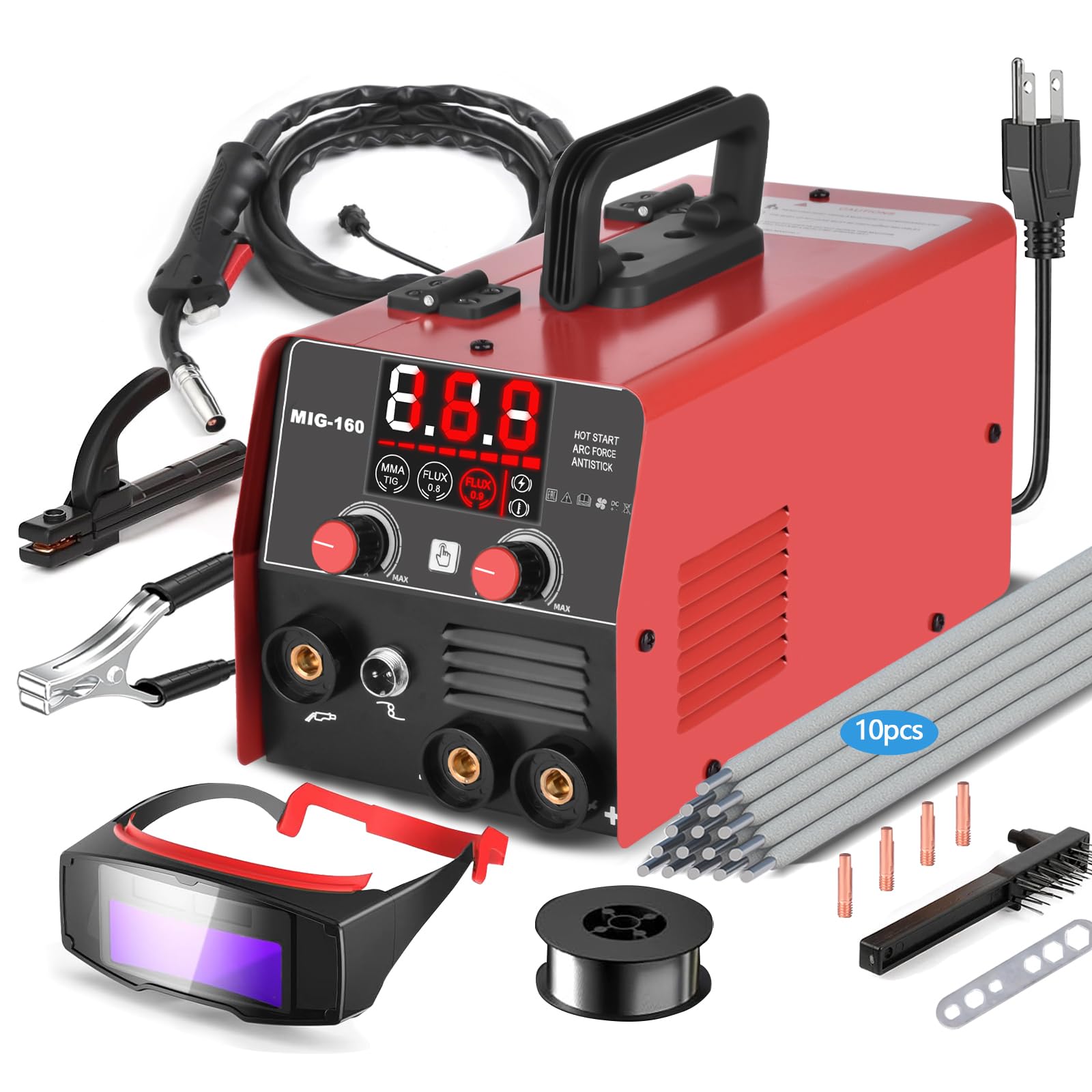 XR MARKET 160Amp welder front view for versatile home project welding