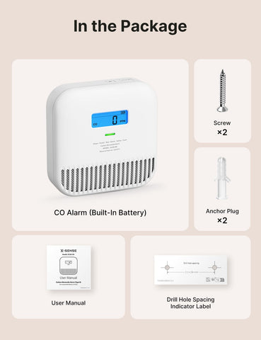 X-Sense XC0K-SN 1-pack protects living spaces with simple setup