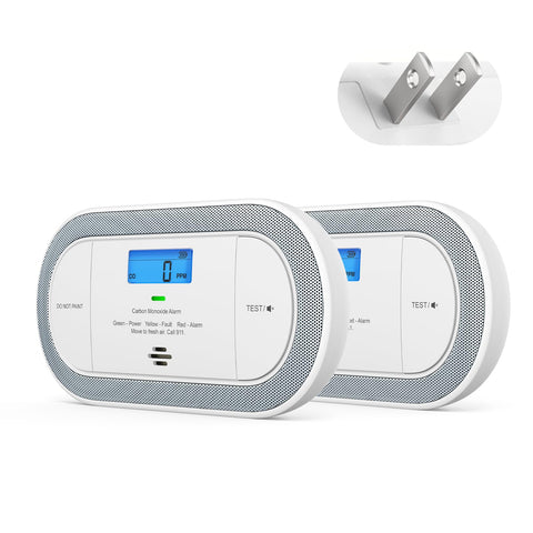 X-Sense XC0C-SA plug-in detector with reliable AC power and battery backup.