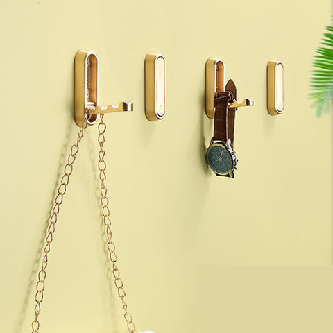 XSGTZMJ folding coat hooks gold mounted on wall for coats and accessories