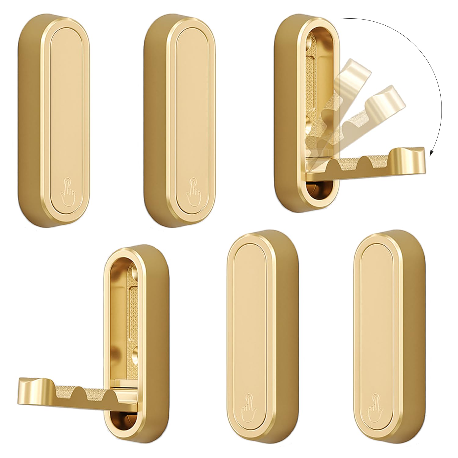 XSGTZMJ folding coat hooks gold finish overview for space-saving organization