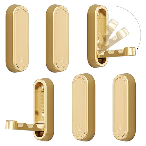 XSGTZMJ folding coat hooks gold finish overview for space-saving organization