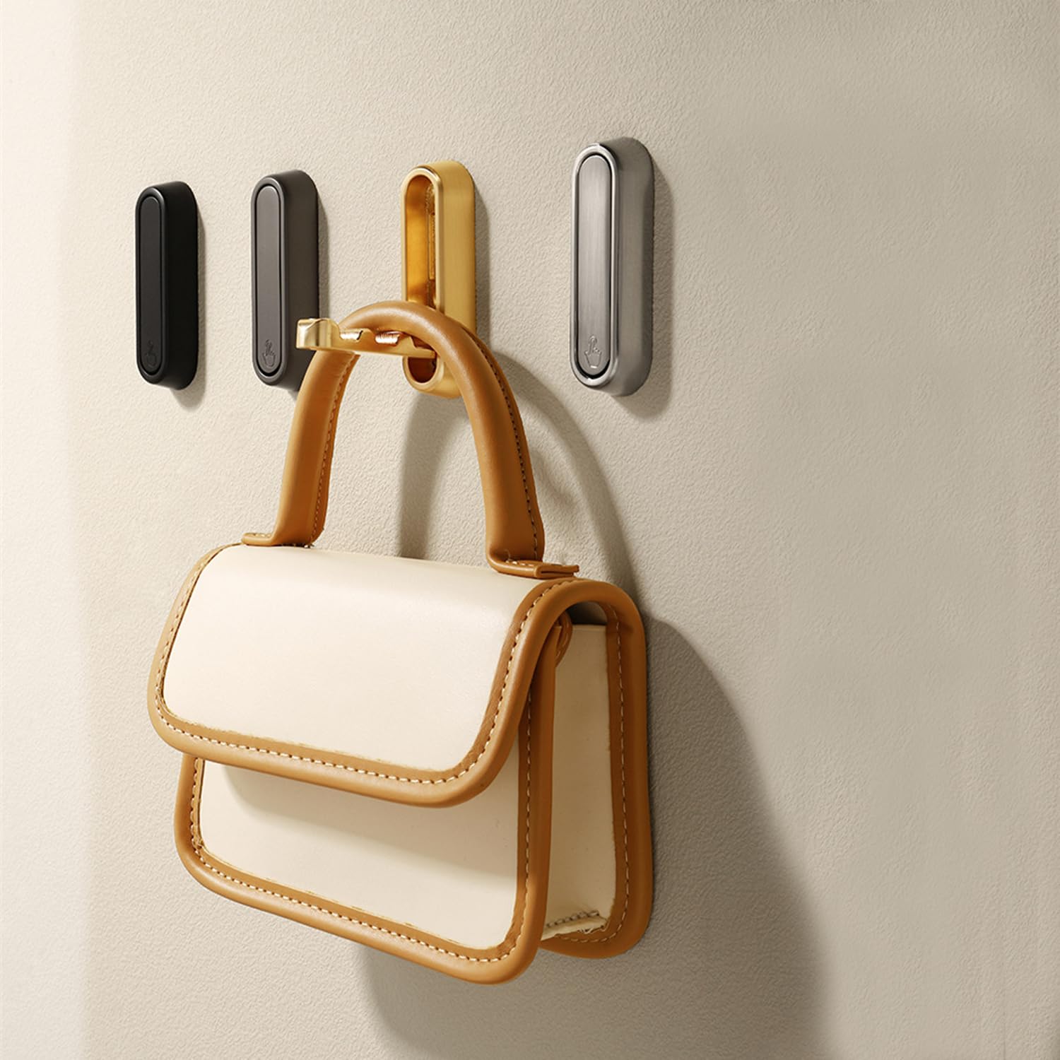 XSGTZMJ silver wall hooks enhance organization with a subtle shine