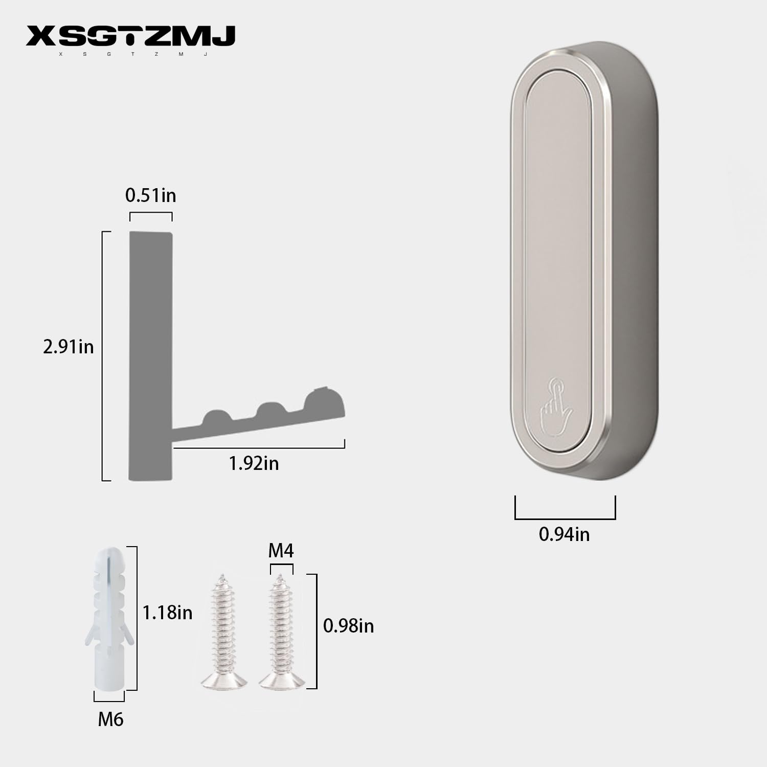 XSGTZMJ wall hook set used in hallway for coats and bags