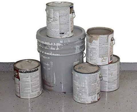 Xsorb Rock Solid Paint Hardener powder dispersion close-up shows rapid solidification for latex wastes