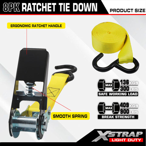 XSTRAP STANDARD 10-foot strap securing large items on a trailer.
