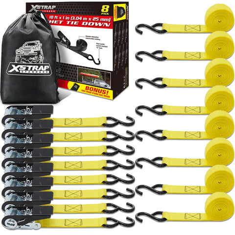 XSTRAP STANDARD 8-pack cargo straps ready for secure moving.