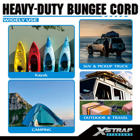 XSTRAP STANDARD color-coded cords aid quick length identification during packing.