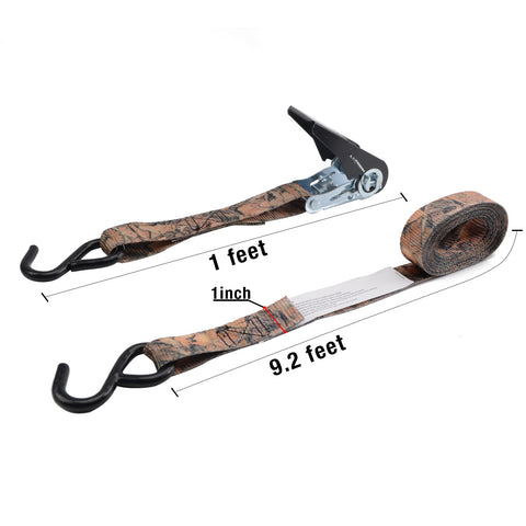 XSTRAP STANDARD camouflage ratchet strap 10ft easy to handle while securing loads.