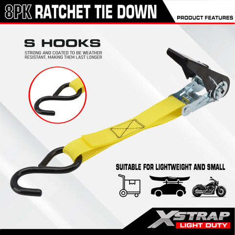 XSTRAP STANDARD coated S-hooks prevent scratches during transport.