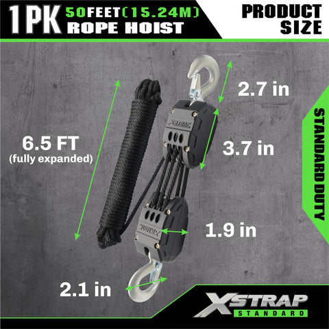 Five-to-one lift with XSTRAP STANDARD for heavy loads by one person